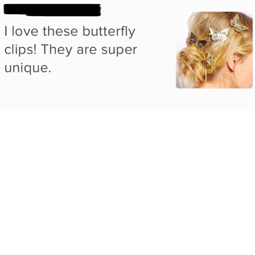 🍒3/$30 New FP Butterfly Hair Clips (Set of 4) - Picture 3 of 3